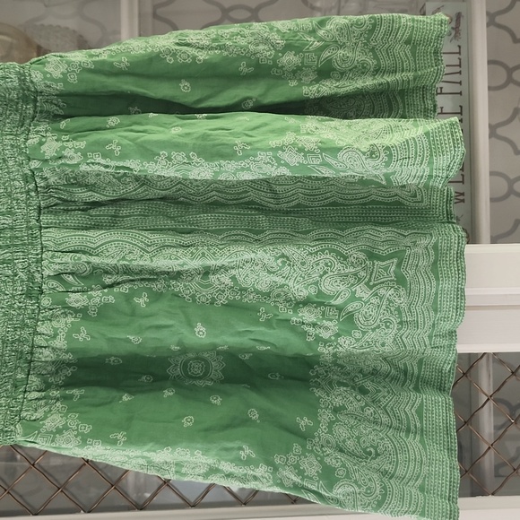 Blue Plate green and white skirt - Picture 2 of 6